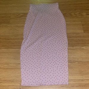 Purple long skirt